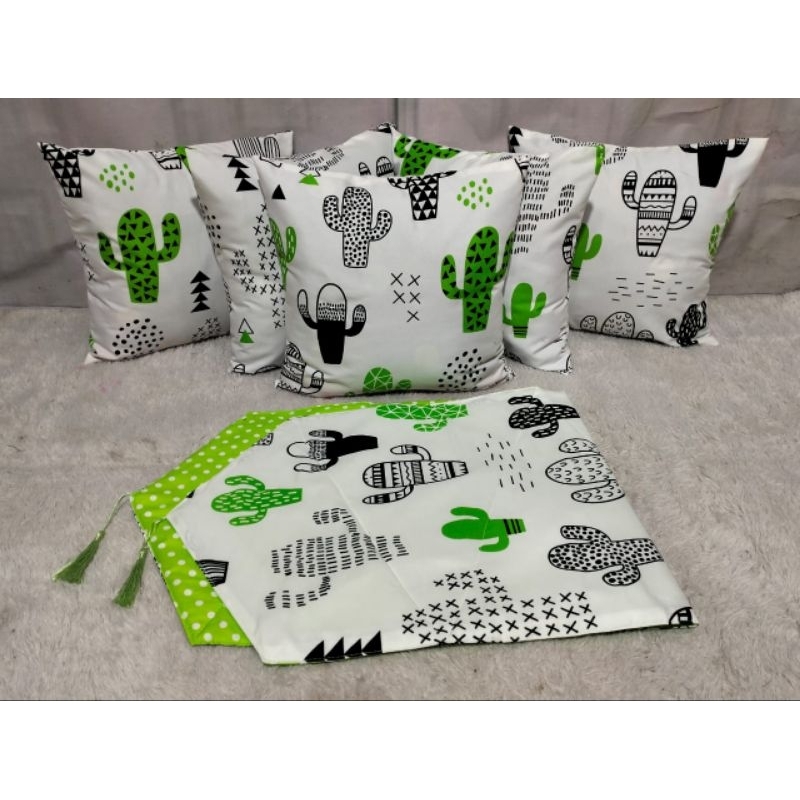 Jual Grosir Sarung Bantal Kursi Sofa Set Taplak Meja Lancip Shopee