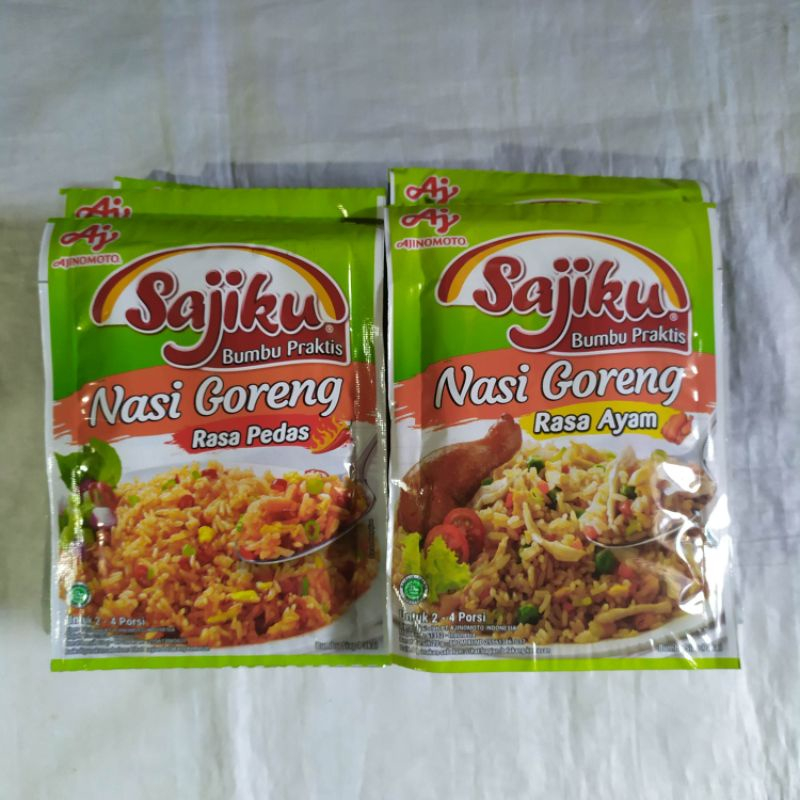 Jual 1 Renceng Sajiku Nasi Goreng Rasa Ayam / Super Pedas isi 10 Sachet ...