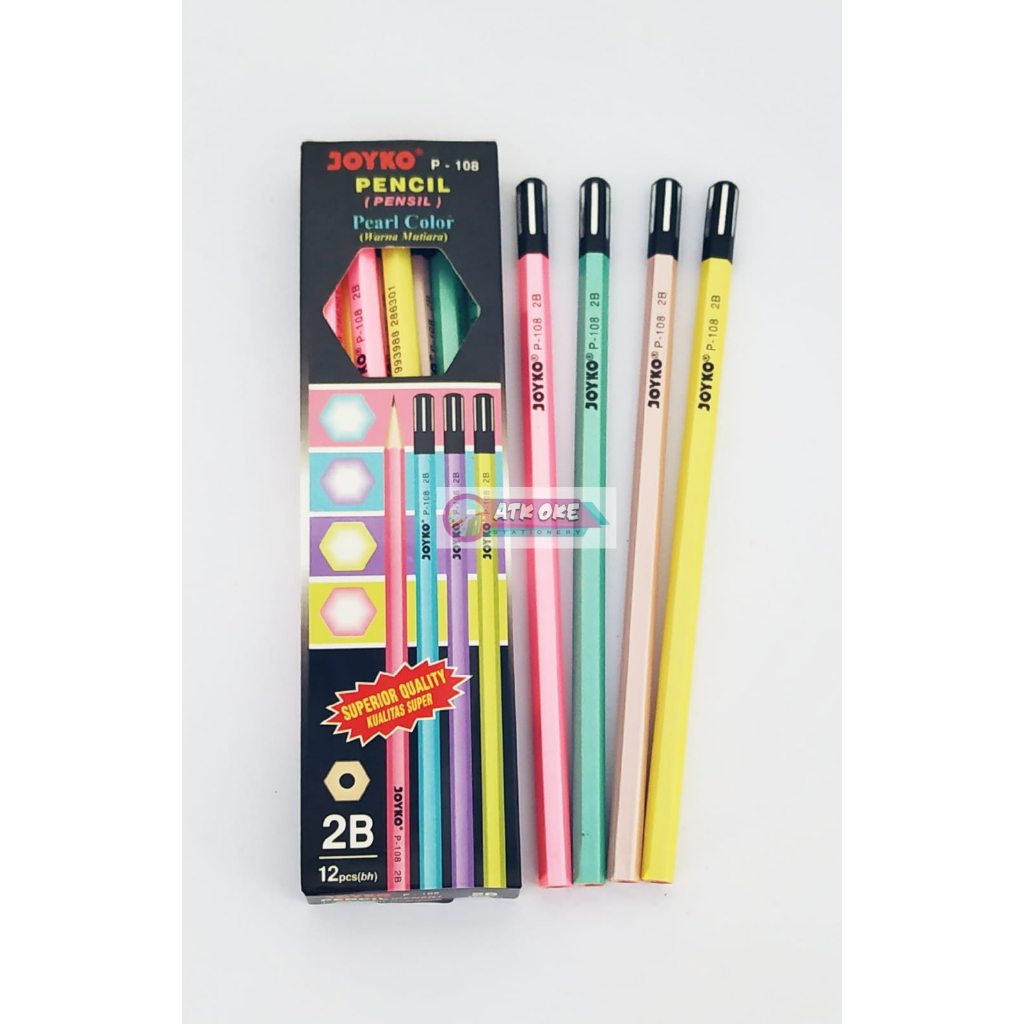 Jual Joyko Pensil 2b Pearl Color P 108 1pcs Shopee Indonesia