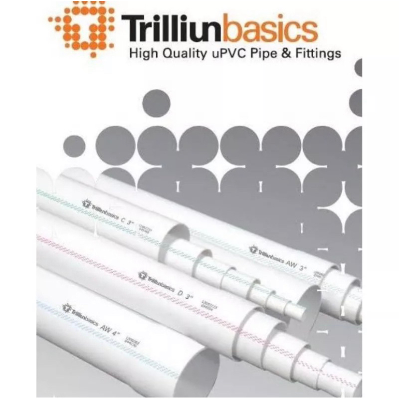 Jual PIPA PARALON PVC TRILLIUN / MASPION C 3/4” ECERAN (1METER ...