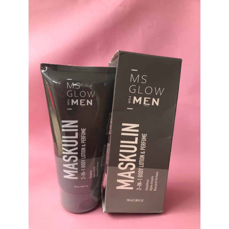 Jual Ms Glow For Men Maskulin 2 In 1 Body Lotion & Parfume - Original ...