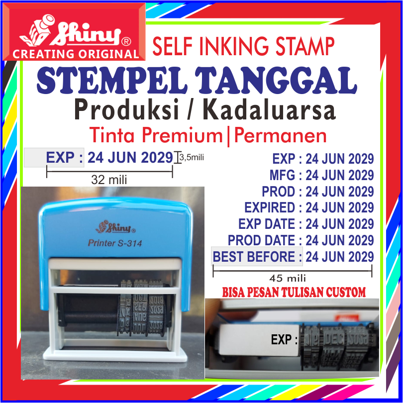 Jual STEMPEL EXPIRED KADALUASA EXP: PROD: EXP DATE: MFG: PROD DATE ...