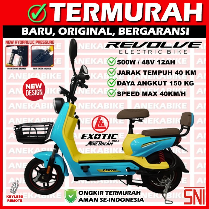 Jual Sepeda Motor Listrik Exotic Revolve Garansi Resmi Shopee Indonesia 2490