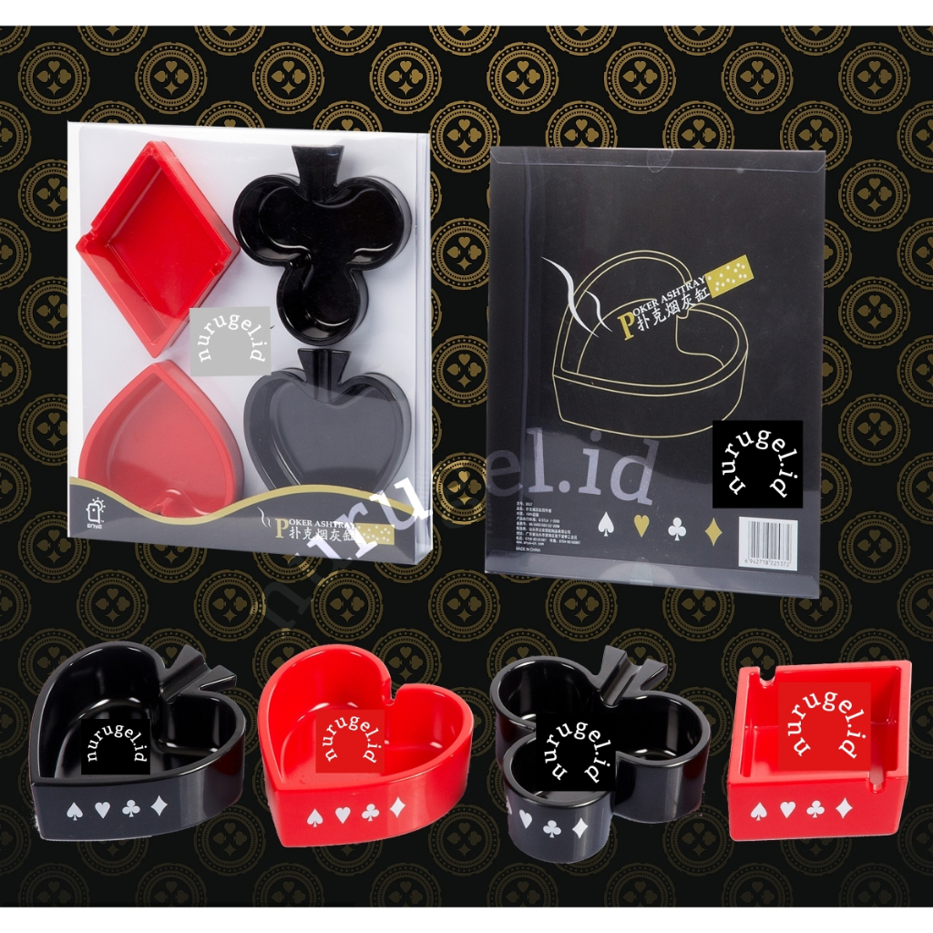 Jual Poker Texas Holdem Ash Tray / Asbak Rokok Unik Kartu | Shopee ...