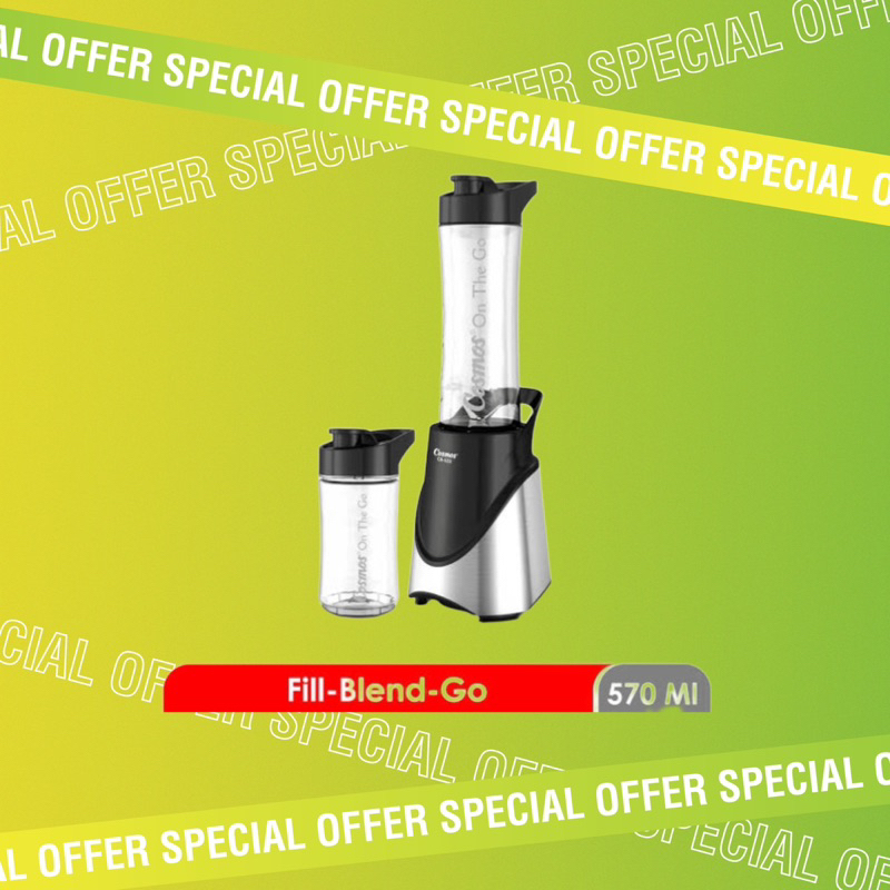 Jual COSMOS CB522 On The Go Personal Blender Hitam Shopee Indonesia