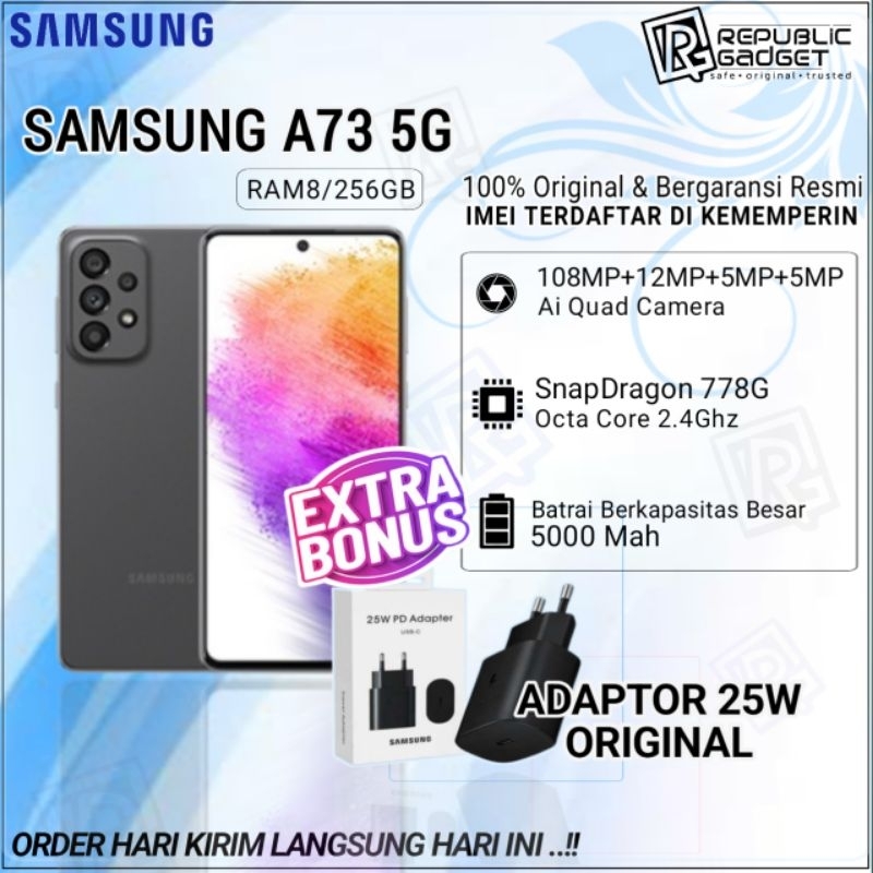 Jual Samsung Galaxy A73 5G Ram8/256Gb Segel 100% Original & Garansi ...