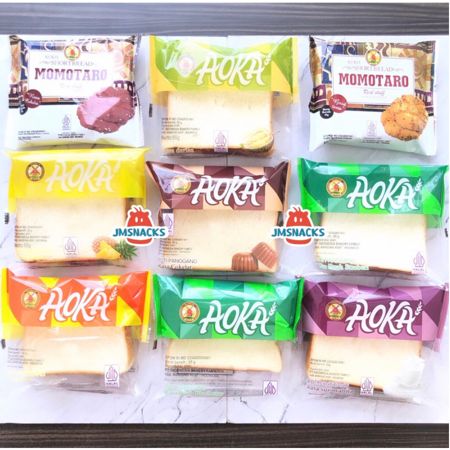 Jual [GROSIR!!] Roti Panggang AOKA 65gr 1 DUS isi 60pcs - grosir ropang ...