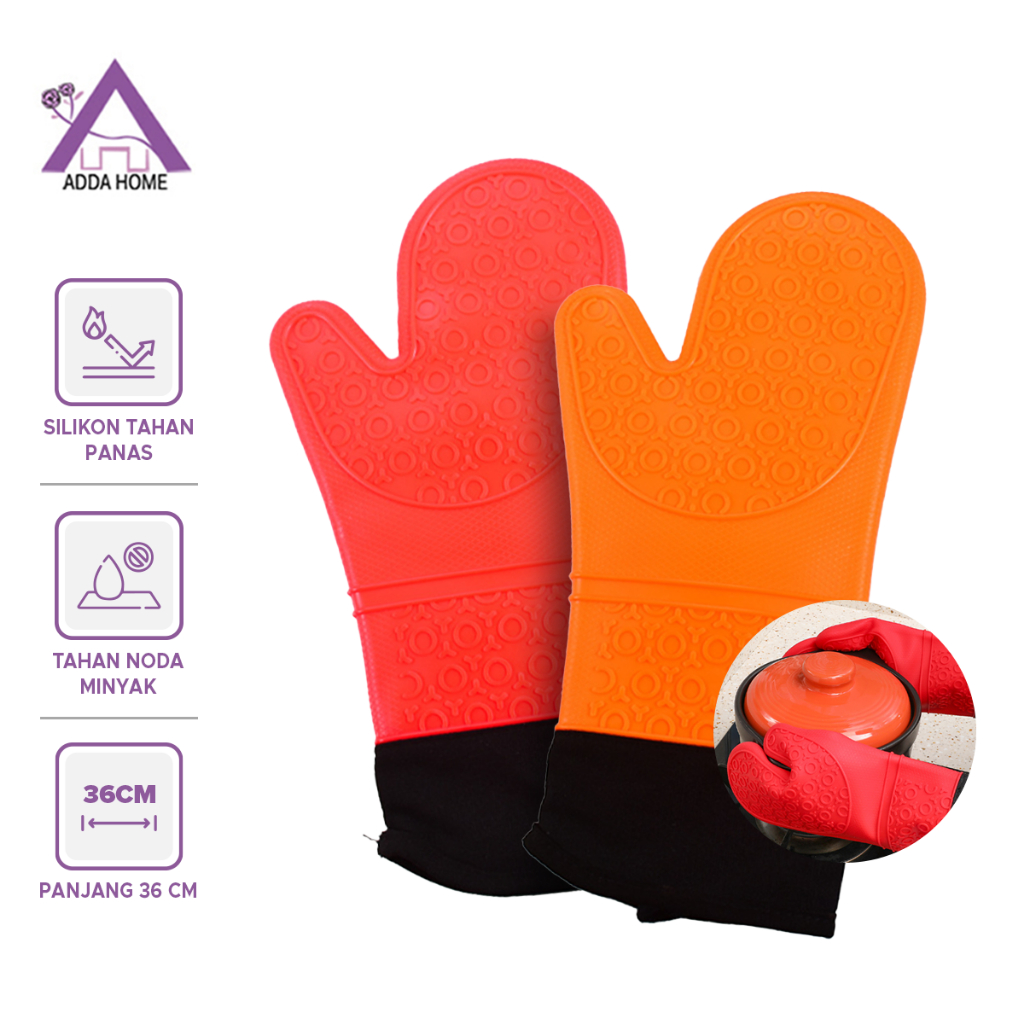 Jual Sarung Tangan Silikon Dapur Anti Panas Silicone Gloves Oven Mitt