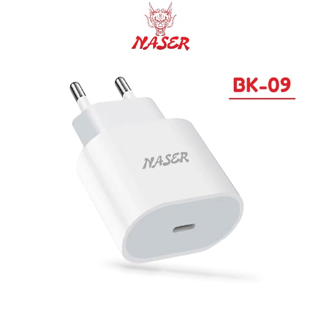 Jual NASER BATOK CHARGER 20W USB C BK-09 / Adaptor Charger 20W 2.22A ...