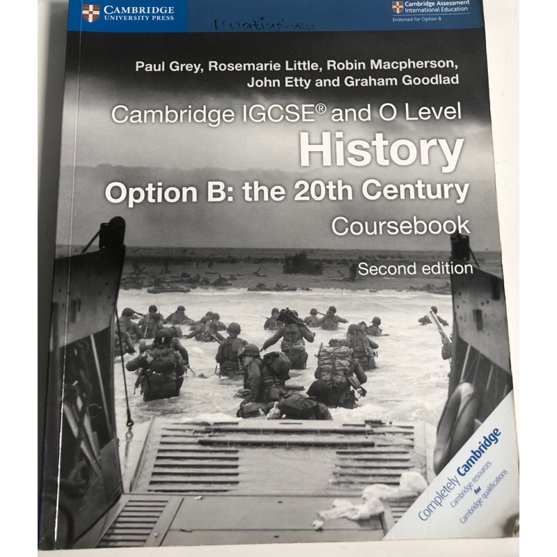 Jual CAMBRIDGE IGCSE AND O LEVEL HISTORY OPTION:B The 20th Century ...