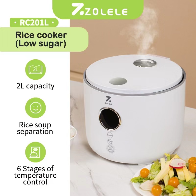 Jual ZOLELE RC201L Penanak Nasi Low Sugar Rice Cooker 2L Multifunction