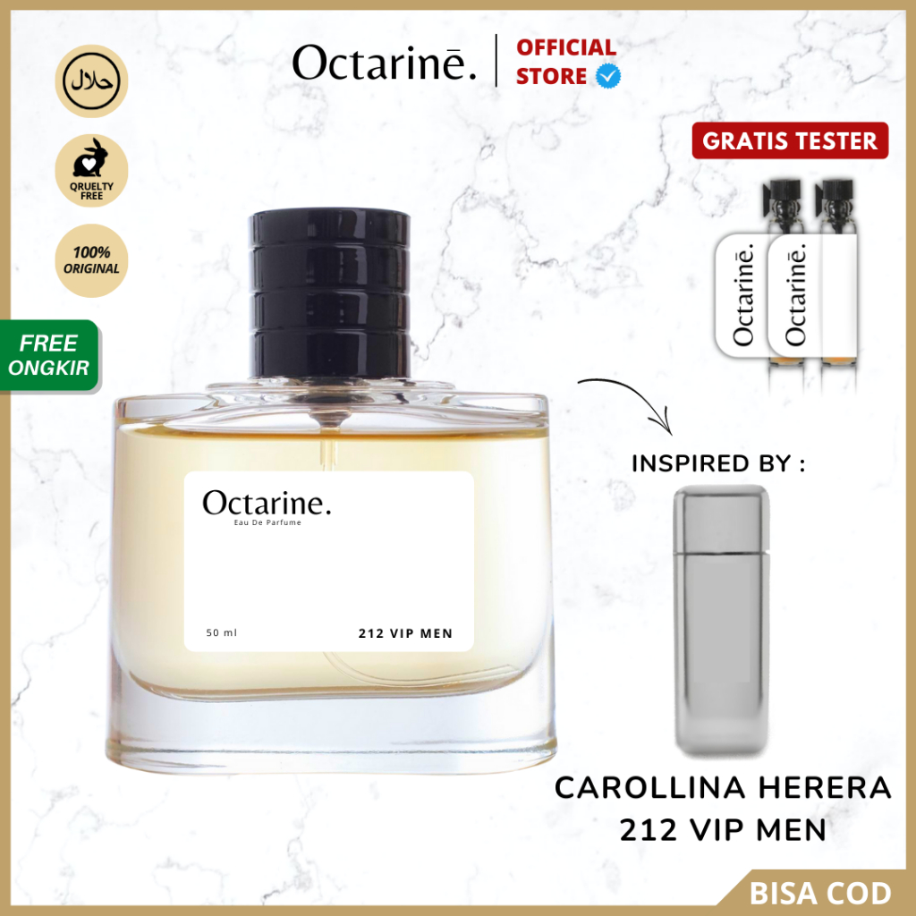 Jual Octarine Parfum Pria Tahan Lama Aroma Fresh Maskulin Inspired By 212 Vip Men Parfume