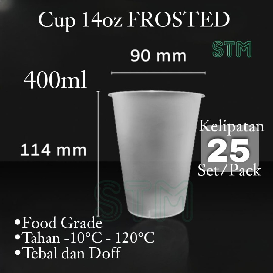 Jual Thinwall Cup Injection 14oz 400mlgelas Plastik 14 Ozseal Injection Boba Cheese Tea Cup 6690