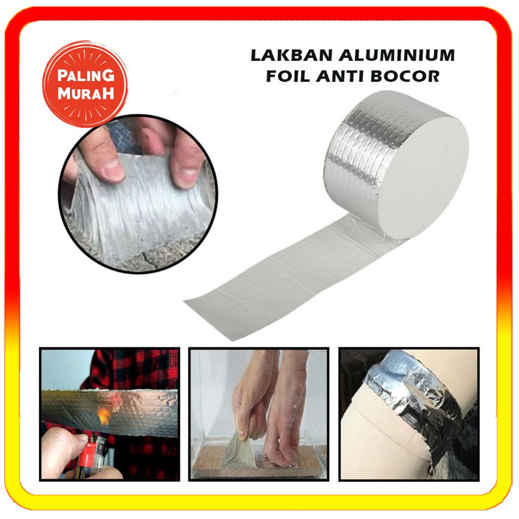 Jual CL - Lakban Anti Bocor / Alumunium Foil Butyl Super Tape ...