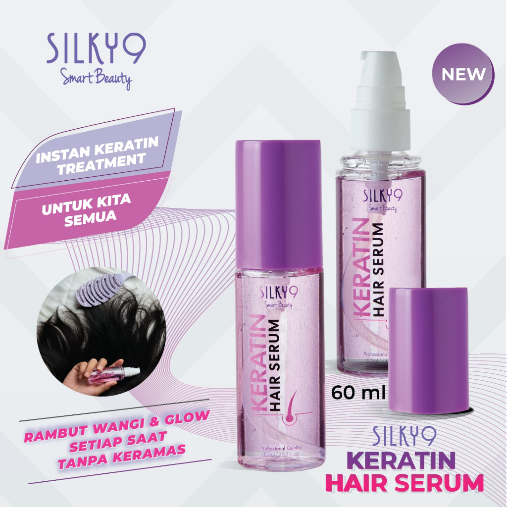 Jual PAKET DOUBLE SILKY9 Keratin Hair Serum 60 ML Treatment Shopee