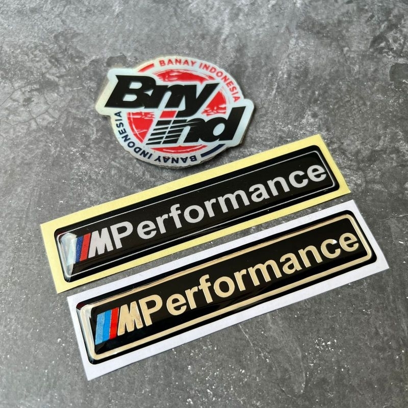 Jual Stiker Sticker Emblem Bmw M Performance Timbul Shopee Indonesia