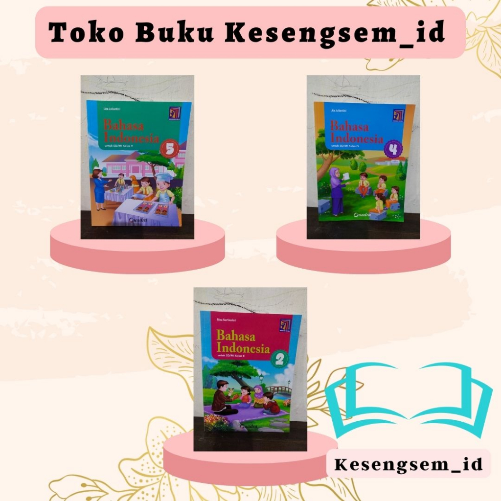 Jual Buku Bahasa Indonesia Kelas 1, 2, 3, 4, 5, 6 SD/MI Kurikulum ...