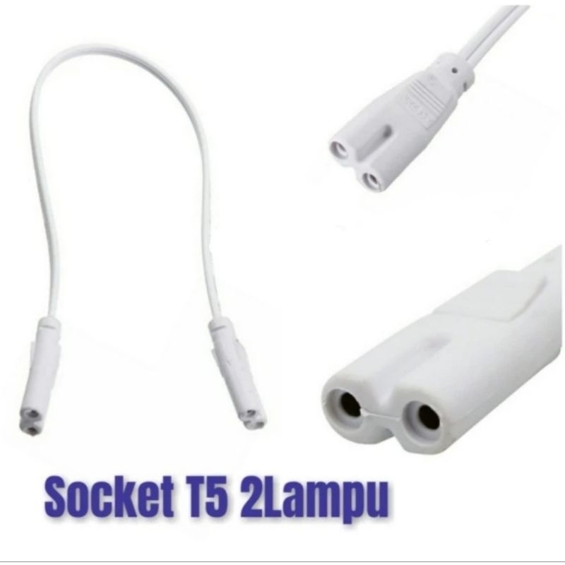 Jual Socket T5 / Kabel Sambungan Lampu TL T5 30cm | Shopee Indonesia