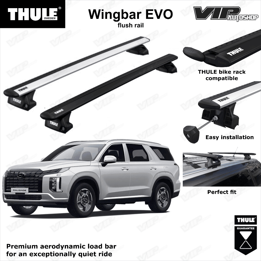 Jual Hyundai PALISADE Thule wingbar crossbar roof rack original