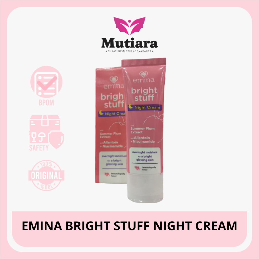 Jual EMINA BRIGHT STUFF NIGHT CREAM 20GR Shopee Indonesia