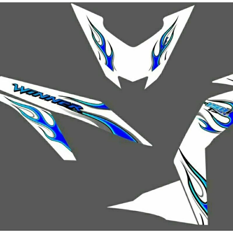 Jual Striping sticker honda supra gtr desain api membara custom ...