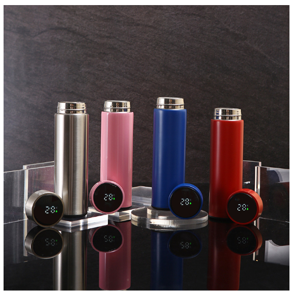 Jual THERMOS LED 500 ML WARNA ELEGAN / BOTOL NINUM LED TAHAN PANAS ...
