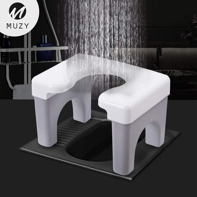 Muzy Kursi Toilet Jongkok Bahan Plastik Tebal Anti Slip Untuk Wanita Hamil Kursi Pup Kloset Duduk HSB682