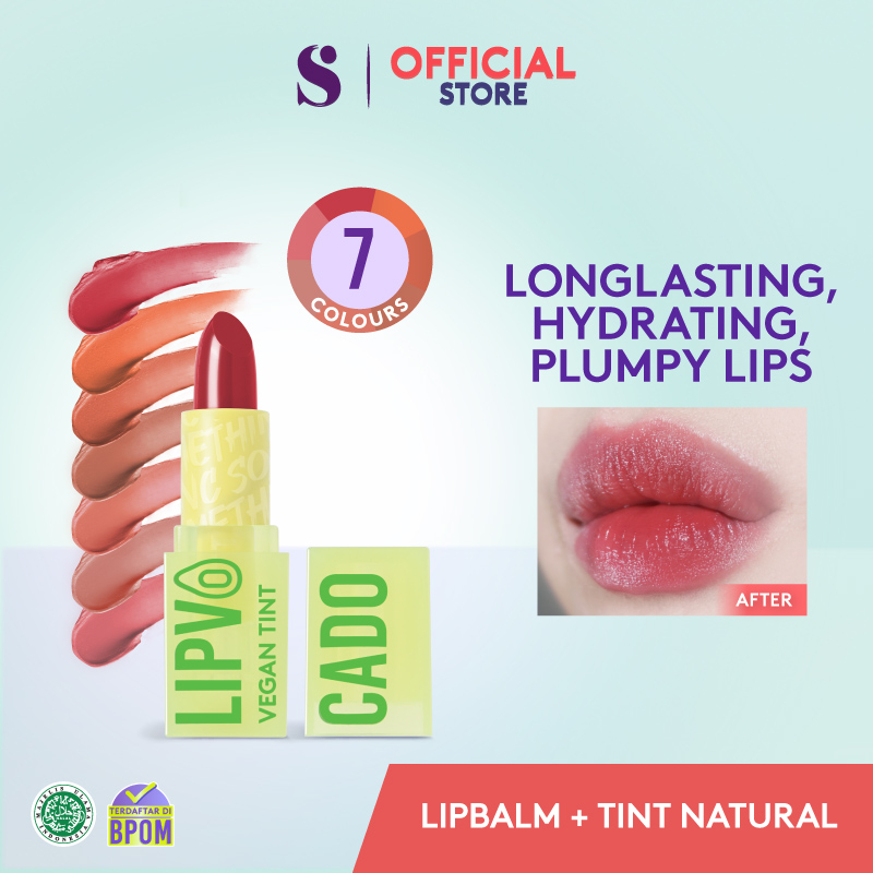Jual SOMETHINC LIPVOCADO Vegan Lip Treatment Tint Lip Balm Warna