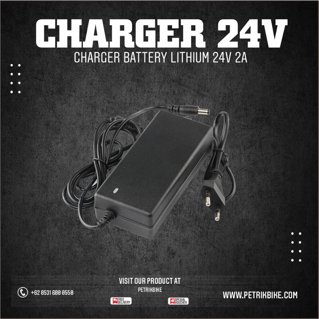 Jual Charger Battery Lithium 24V 2A Charger Sepeda Motor Listrik