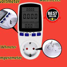 Jual Alat Ukur Test Tegangan Listrik Digital Kwh Volt Watt Amper Meter Otomatis Shopee Indonesia