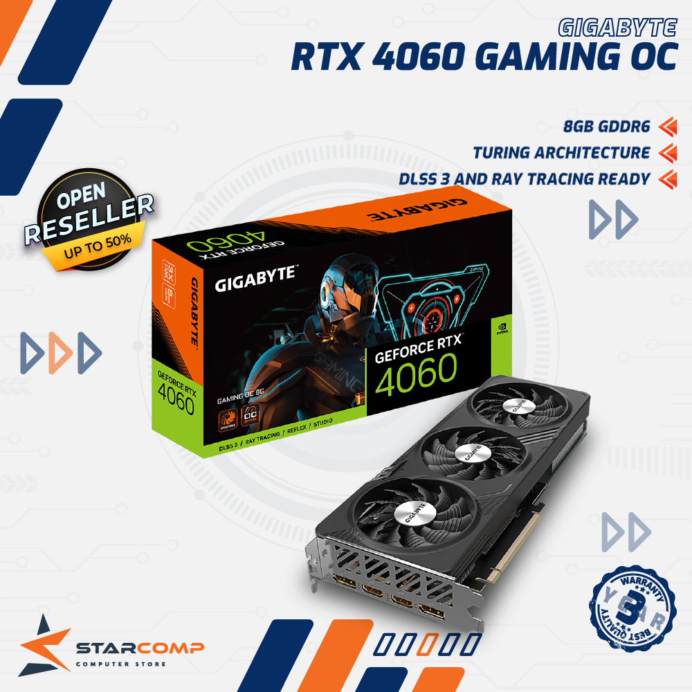 Jual Gigabyte GeForce RTX 4060 GAMING OC 8GB GDDR6 VGA RTX4060 | Shopee ...