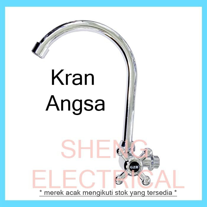 Jual Kran Angsa Besi Keran Air Cuci Piring Dapur Wastafel Bak Cuci Goose Neck Faucet Murah 1625