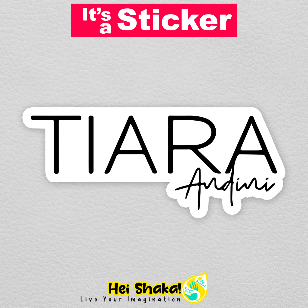 Jual Heishaka Stiker Tiara Andini Logo Sticker Vinyl Anti Air | Shopee
