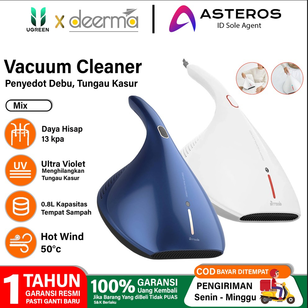 Jual DEERMA Vacuum Cleaner Kasur Anti Dust Mites UVC Alat Penyedot