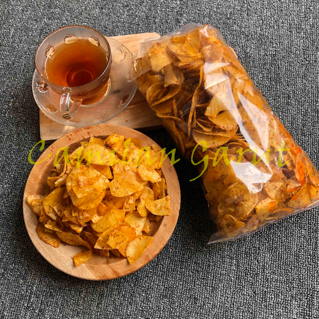 Jual Keripik Kripik Singkong Rasa Gurih Original Dan Pedas Daun Jeruk