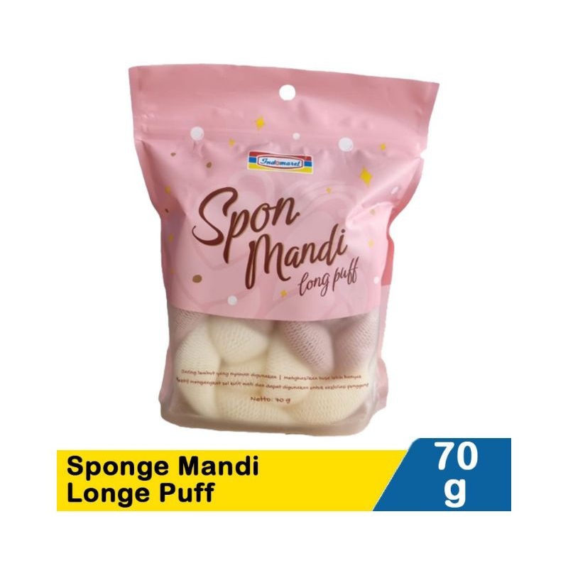 Jual Sponge Spons Mandi Longe Puff indomaret 70g | Shopee Indonesia