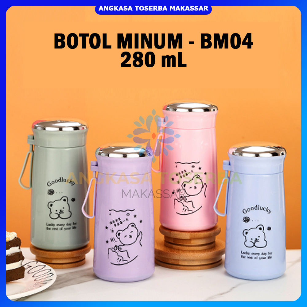 Jual Botol Minum Kaca Lucu Tempat Minum Tumblr Termos Sekolah Kantor