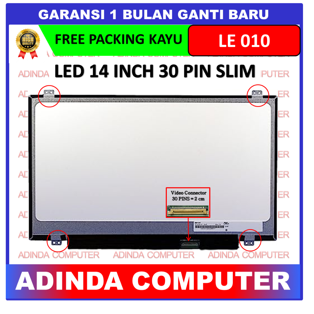 Jual Lcd Led Lenovo Inch Slim Pin Shopee Indonesia