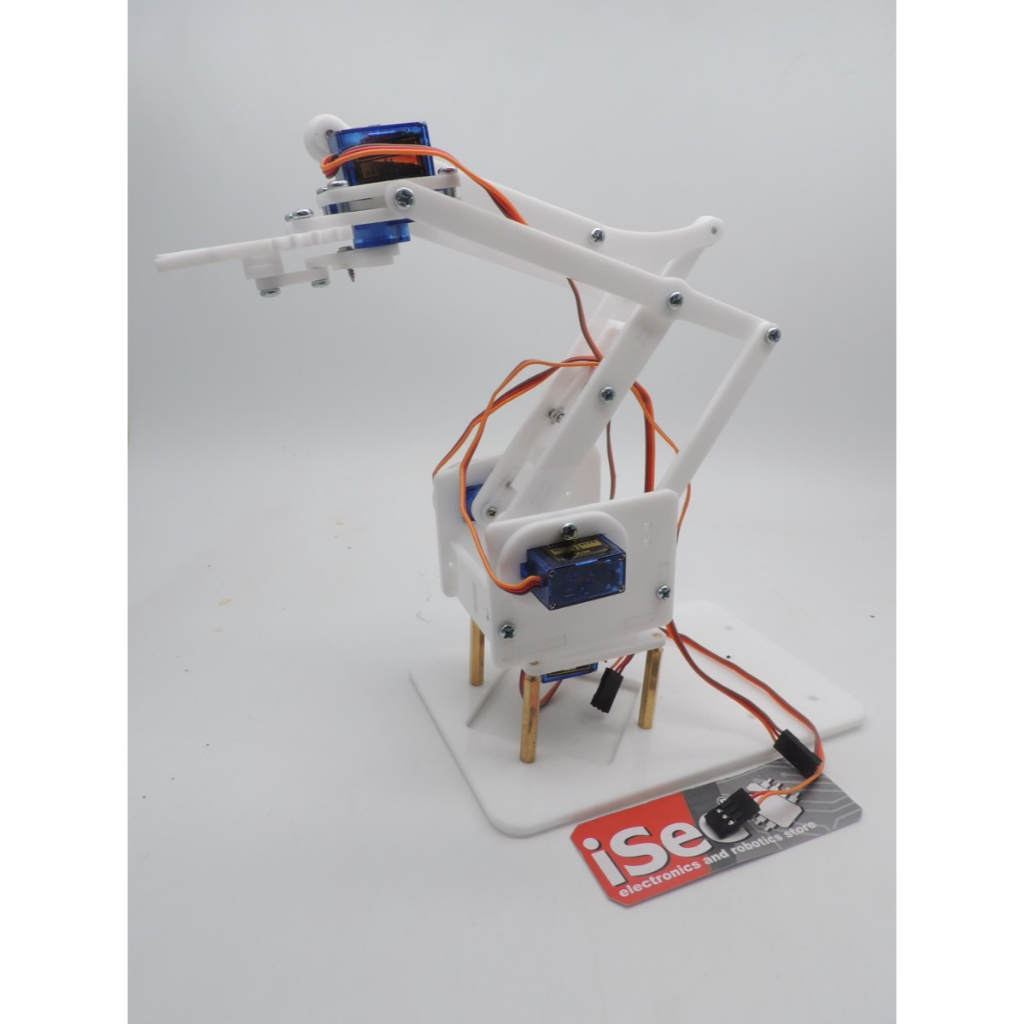 Jual robot arm acrylic Diy arm akrilik kit rangka lengan for Arduino 4 ...