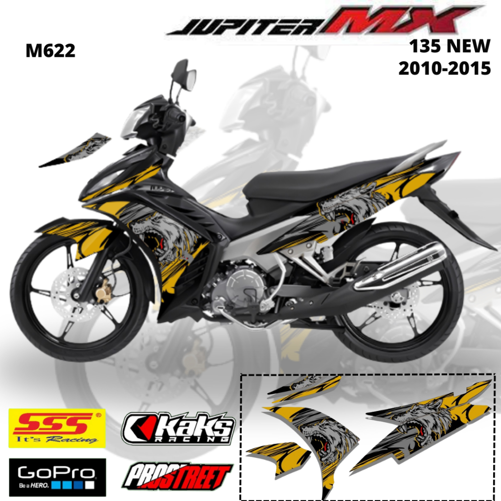 Jual Lis Stiker Striping Yamaha Jupiter Mx New 135 M622 List Sticker