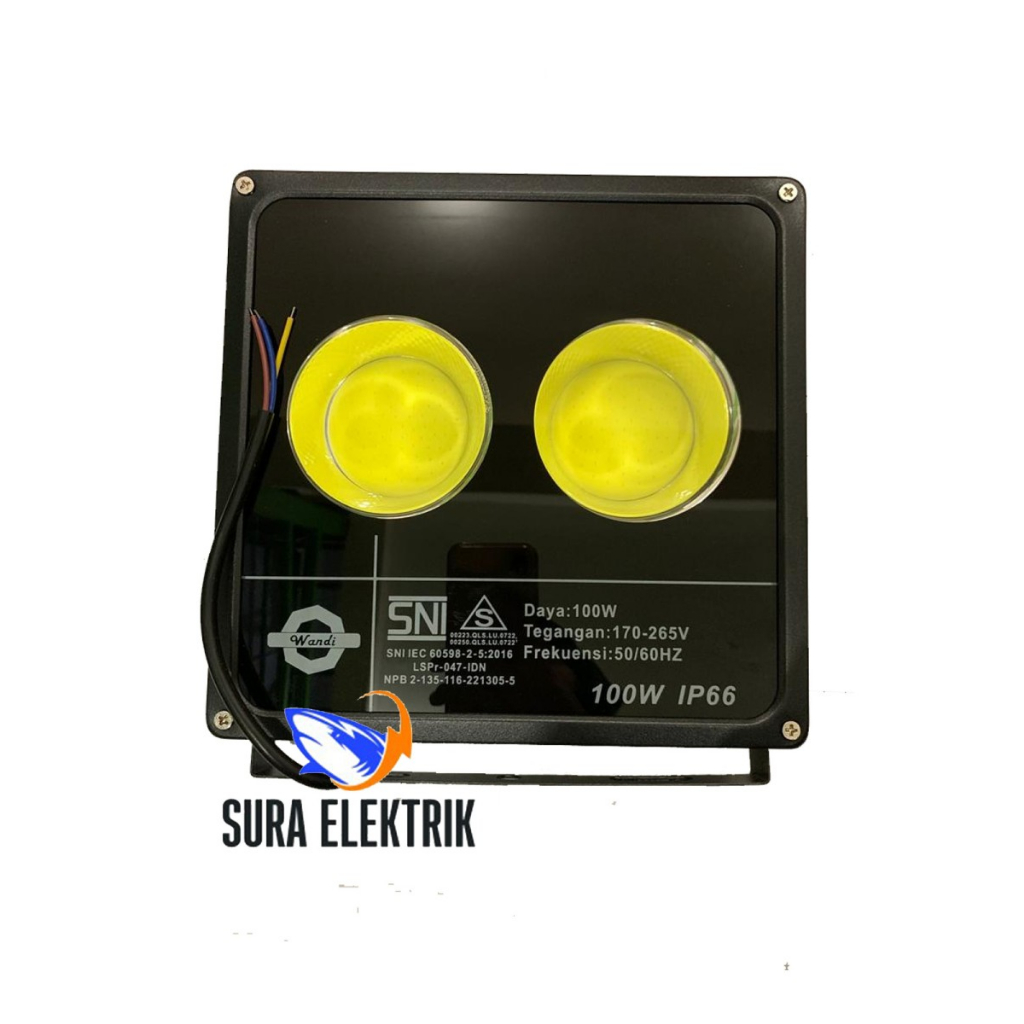 Jual Lampu Sorot LED 100W Flood Light Wandi | Shopee Indonesia