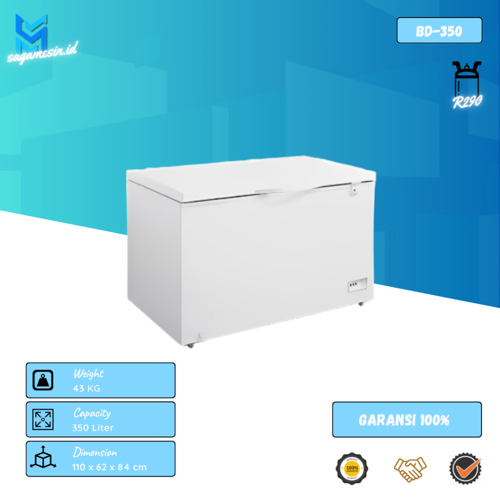 Jual Chest Freezer Crown BD350 Crown Horeca Pendingin Freezer 1 Pintu