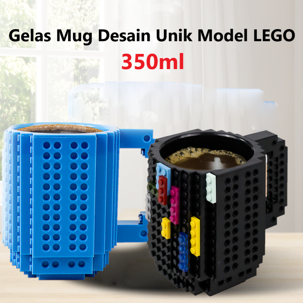 Jual Gelas Mug Build-On Brick Toy Cup 350 ml - 936SN | Shopee Indonesia