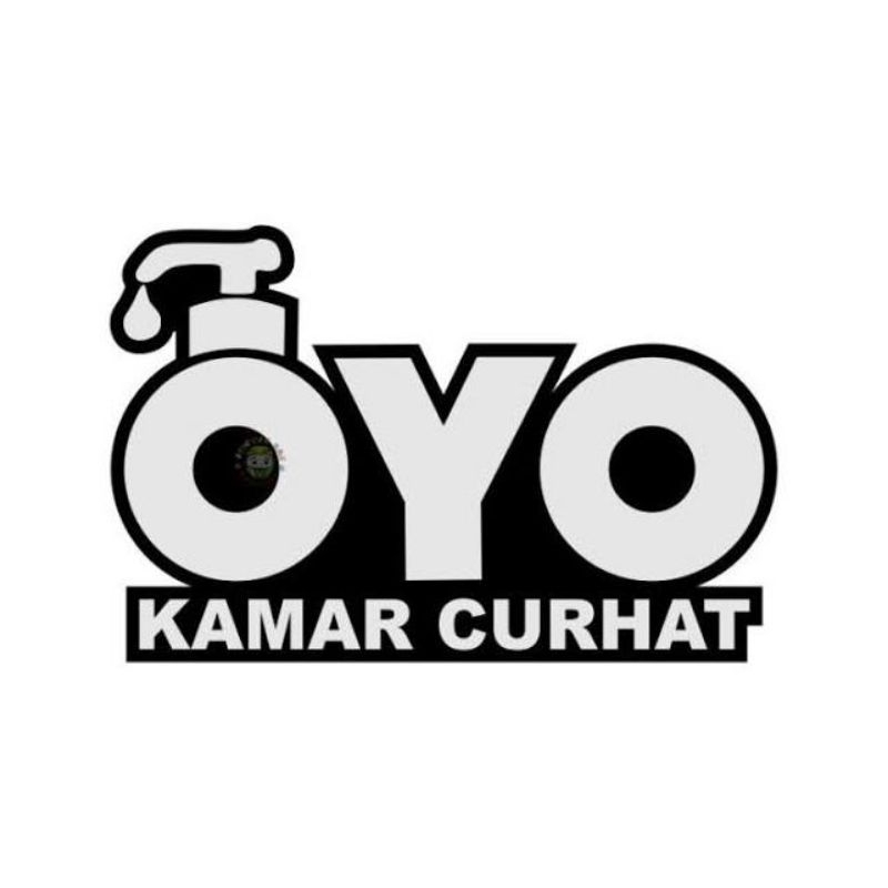 Jual Stiker cutting logo OYO kamar curhat | Shopee Indonesia