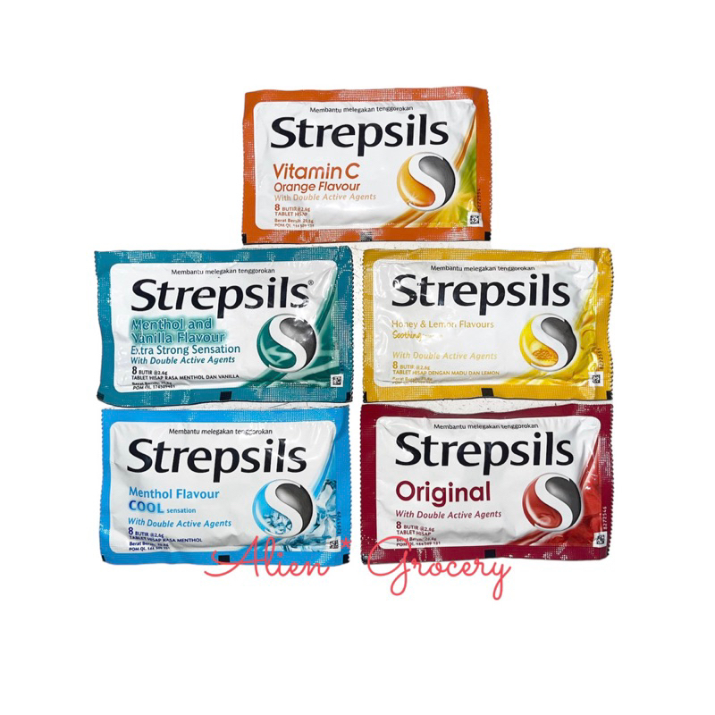 Jual PROMO!! STREPSILS Strepsil Permen Pelega Tenggorokan Cool Soothing Vitamin C Original Extra
