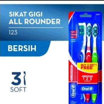 Jual Oral B Sikat Gigi Tooth Brush 3pcs | Shopee Indonesia