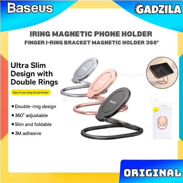 Jual Baseus Rails Phone Stand Holder 360° Cincin HP Finger iRing
