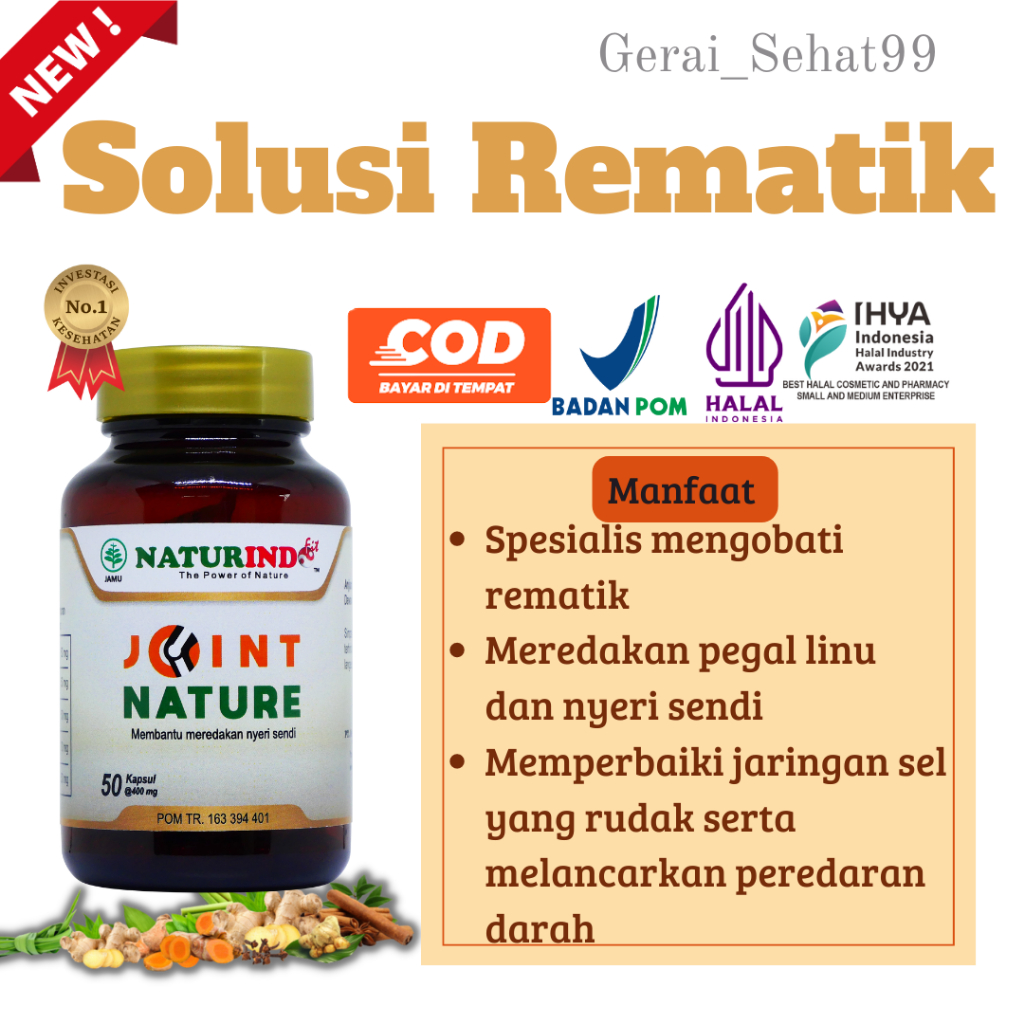 Jual Obat Rematik Tulang Nyeri Ngilu Pegal Linu Nyeri Sendi Tangan Kaki