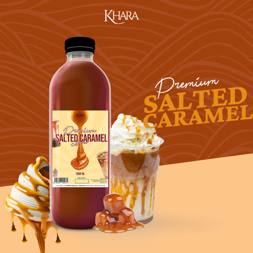 Jual Saus Salted Caramel Khara Premium Salted Caramel Sauce 1000ml