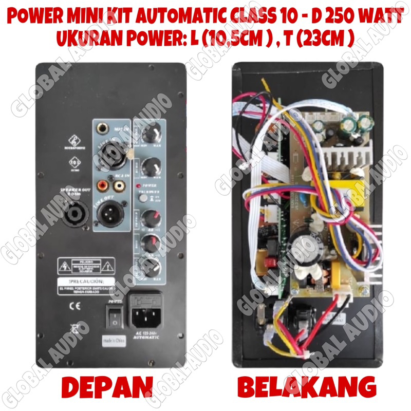 Jual Power Kit Mini Tipe 10-D 250watt Original Mini Kit Class 10D Bagus